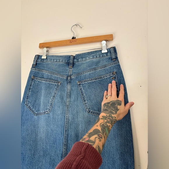 Madewell medium wash denim skirt - Picture 5 of 6